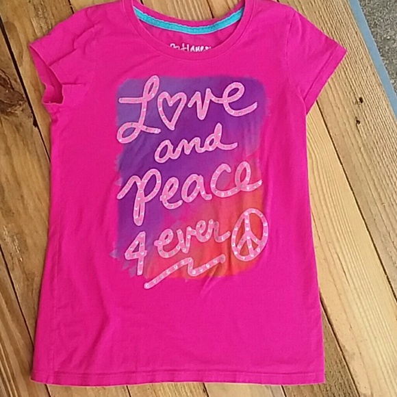 Medium Girls Pink Cap Sleeve Tshirt - Picture 1 of 2